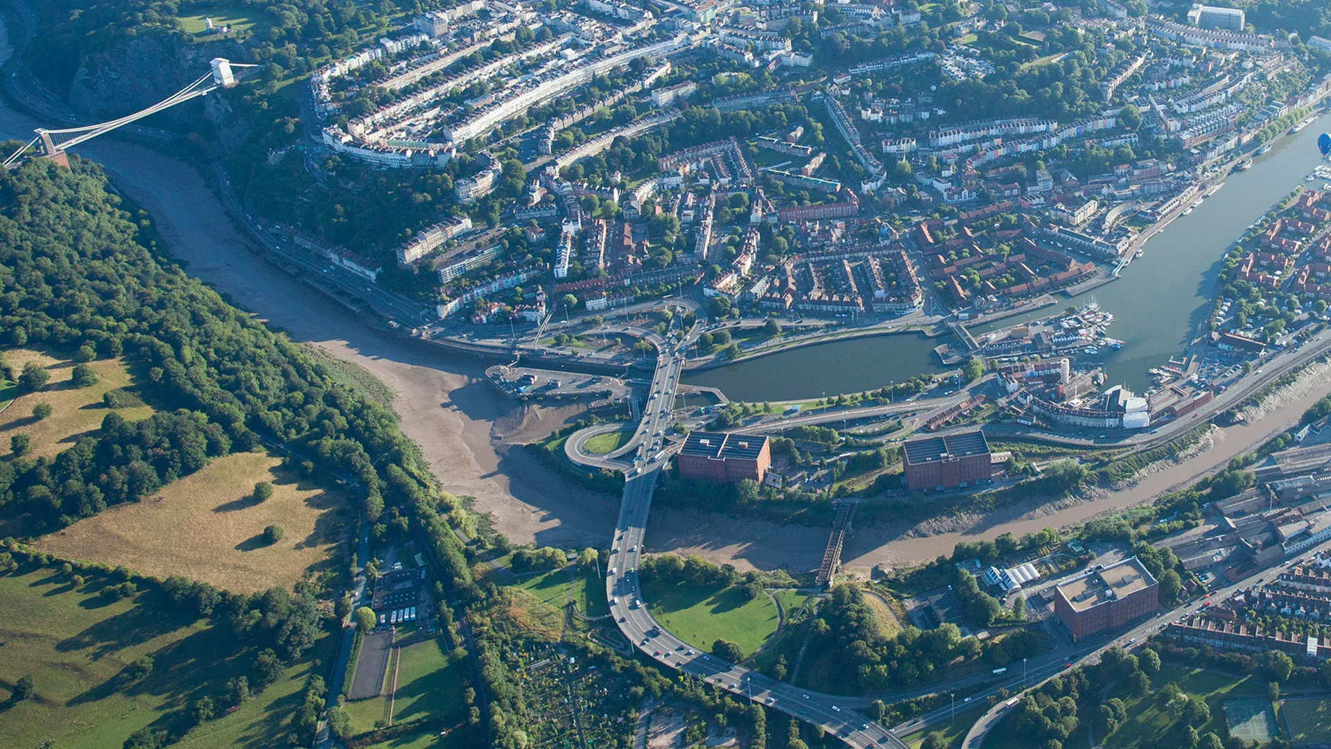 Aerial view of Bristol
